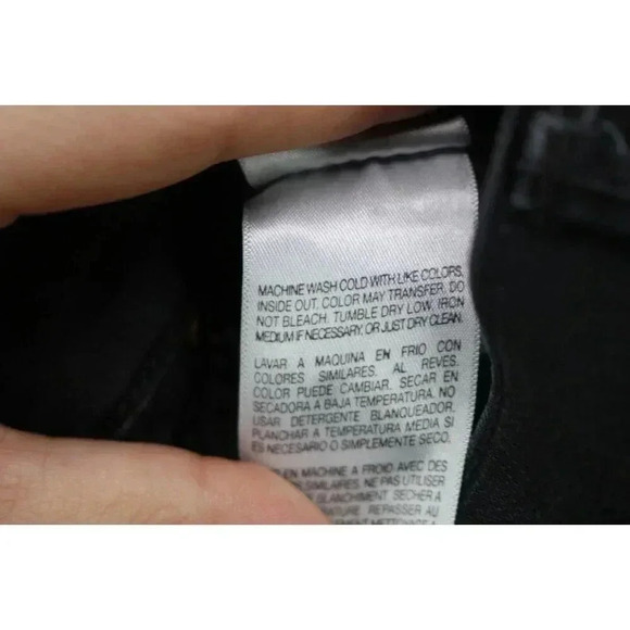 Mother Black Denim Jeans Stunner Zip Ankle Step Fray-Size 25-Pockets - Picture 6 of 10